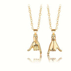 Promise Necklace for Him and Her – Matching Couple Jewellery Gold