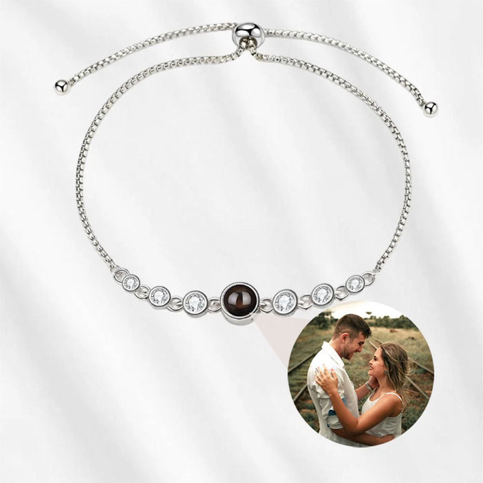 Personalized Projection Bracelet – 925 Sterling Silver Photo Bracelet